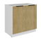 Dolní kuchyňská skříňka Carminia 80 D 2F BB (dub cremona + bílá)