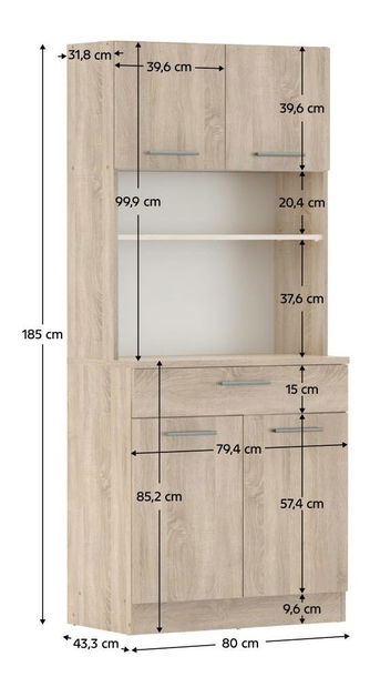 Kuchyňský kout Domini NEW (dub sonoma)