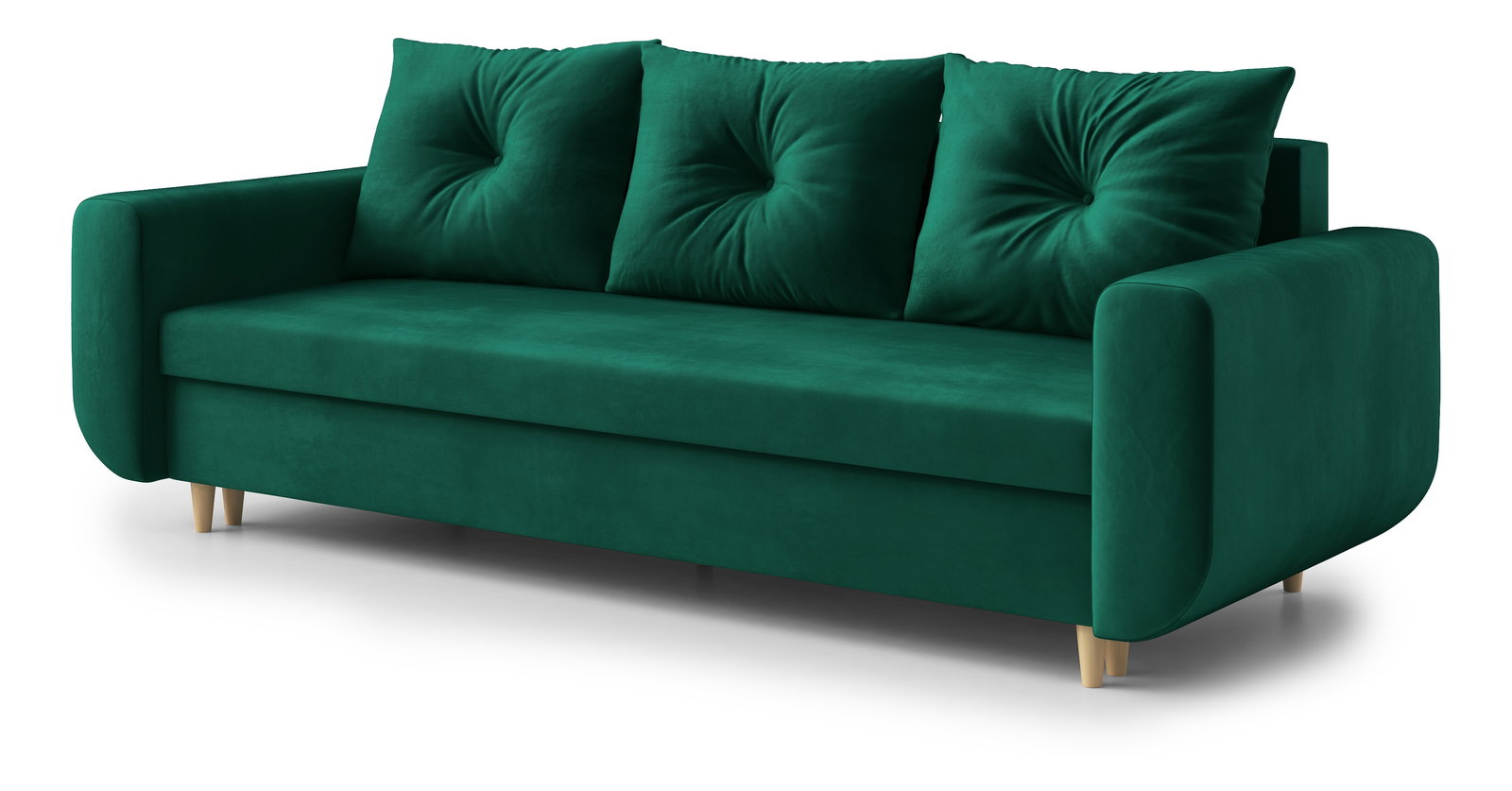 Pohovka třísedačka Maugli (tmavě zelená)