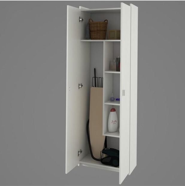 Policová skříň Nariel Typ 6 (bílá)