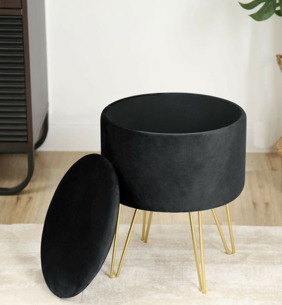 Taburet Lareina (černá)