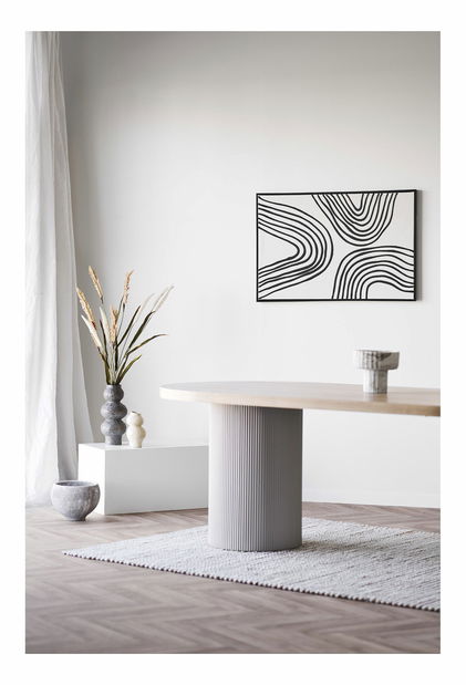 Jídelní stůl Sialoria 1 (písková + přírodní)