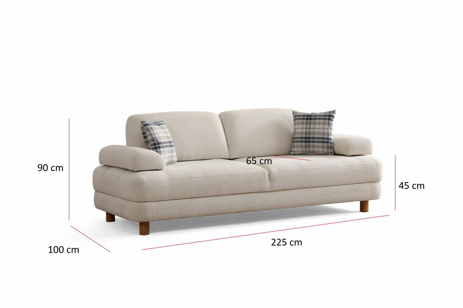 TV stolek/skříňka Yutta (šedá + modrá)