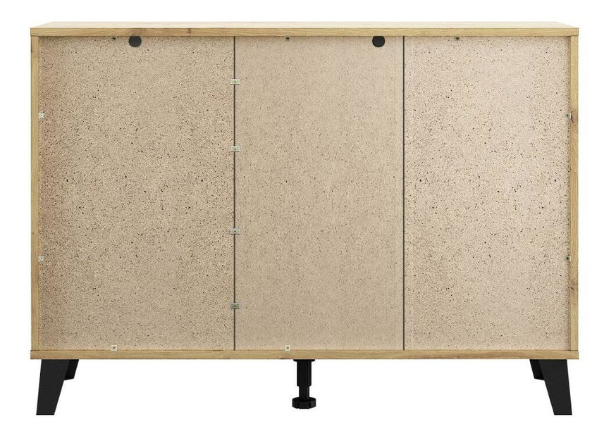 Komoda Brisas 1 (dub artisan + černá)