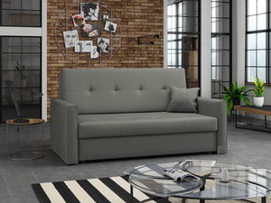 Rozkládací pohovka Carivia Bis III (šedá) (s úl. prostorem)