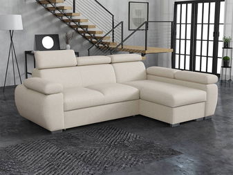 Rohová sedací souprava Gozo Mini (světlobéžová) (P)