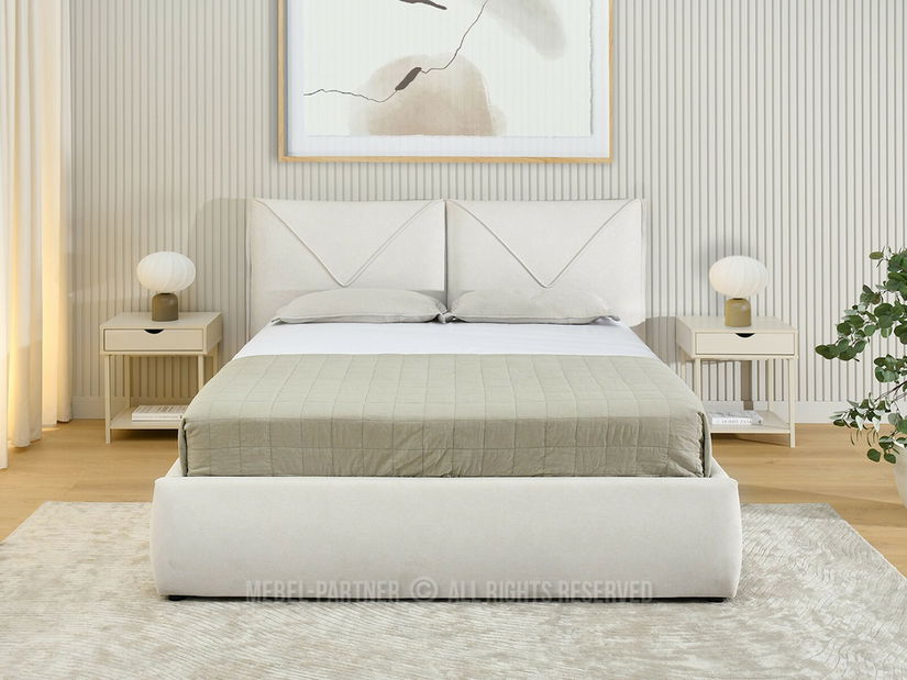 Manželská postel 160 cm Verdadera 160 (krémová)