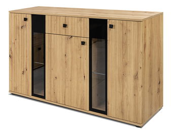 Komoda Saul (dub artisan + dub artisan) (bez osvětlení) *výprodej