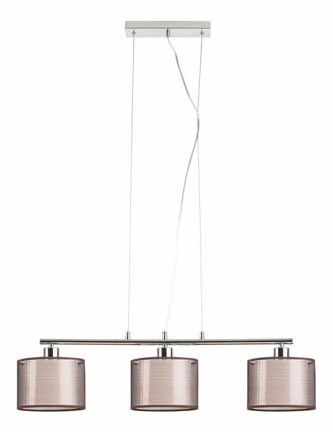 Závěsné svítidlo Anastasia 2630 (chromová + hnědá)