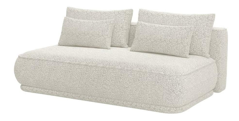 Pohovka třísedačka Lesanna (světlobéžová + černá)