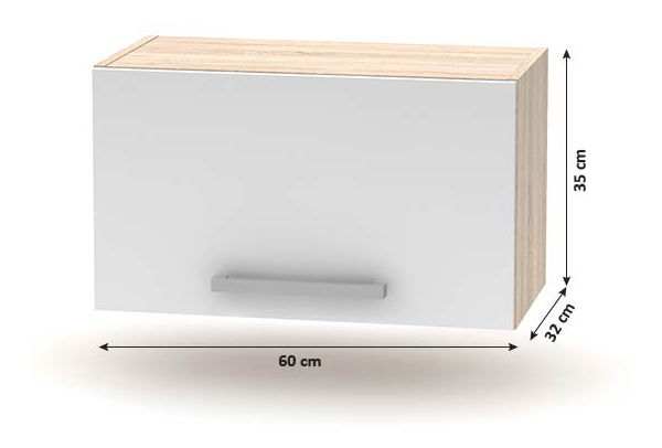 Kuchyň Noliana 240 cm (dub sonoma + bílá)