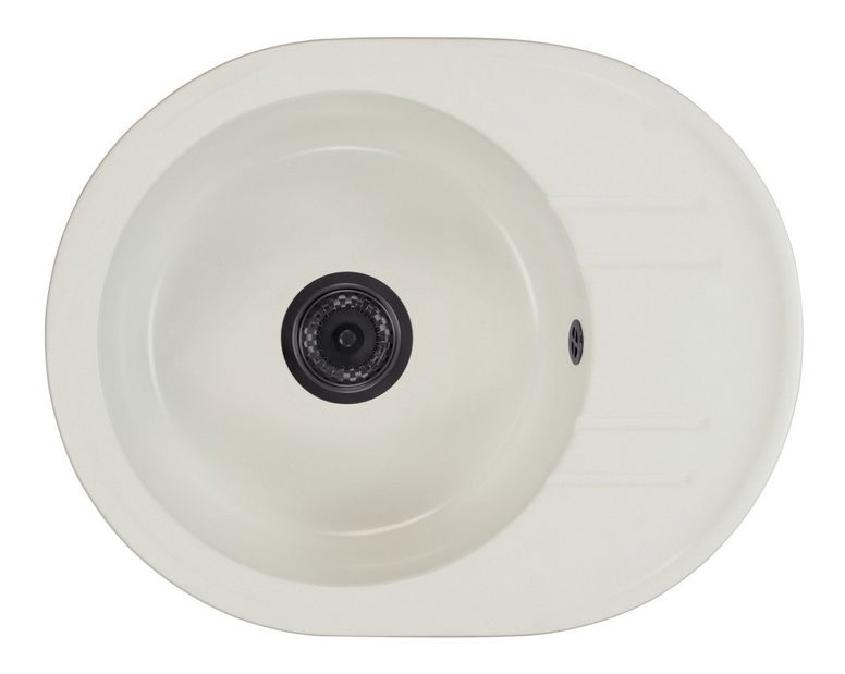 Kuchyňský dřez Baltera (bílá) (bez otvoru pro baterii)