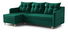 Rohová sedací souprava Lou (L) (tmavě zelená)