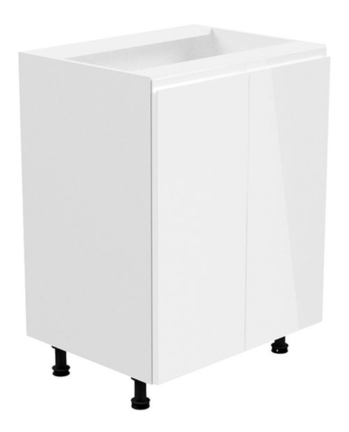 Dolní kuchyňská skříňka D602F Aurellia (bílá + lesk bílý)