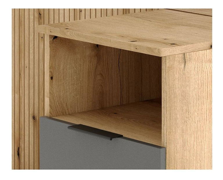 Předsíňová sestava Nadrano (dub evoke + grafit)