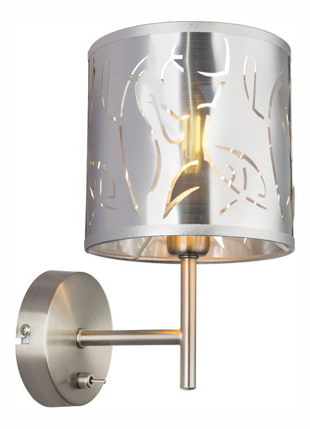 Stropní/nástěnné svítidlo Nadi 15360W (klasické) (nikl + stříbrná)