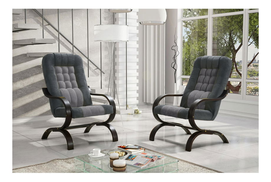 Křeslo Gapo (soro 90 + soro 97 + ořech) 