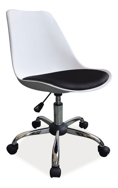 Kancelářské křeslo Lone (bílá + černá)