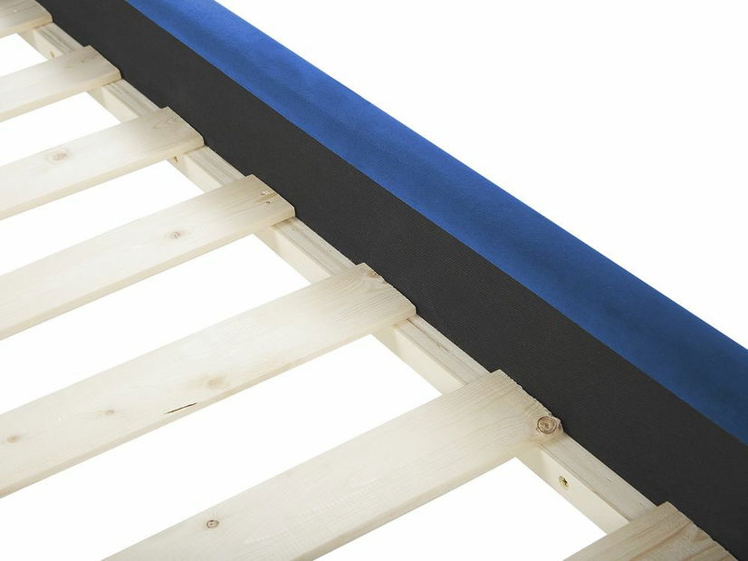 Manželská postel 160 cm ARCHON (s roštem) (modrá)