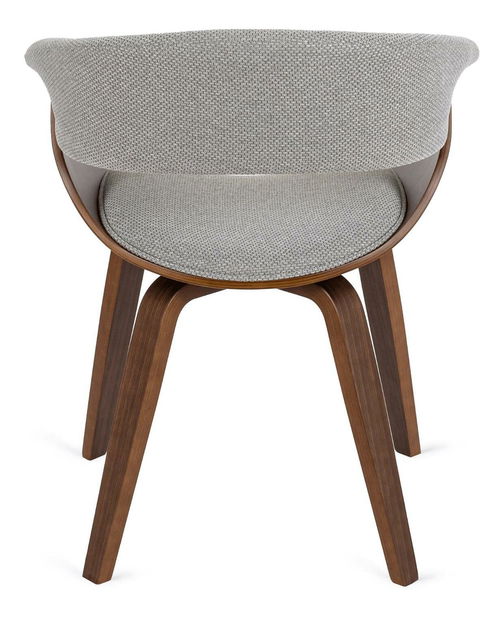 Jídelní set Leyes 2 (ořech + černá + šedá) (pro 4 osoby)