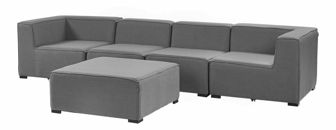 Rohová zahradní pohovka Ailin (šedá)