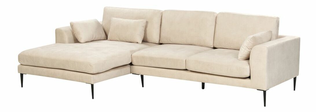 Rohová sedací souprava Fraser (krémová) (P)