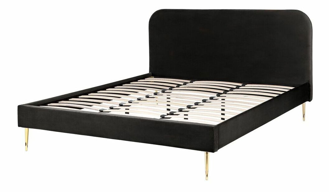 Manželská postel 180 cm Faris (černá) (s roštem)