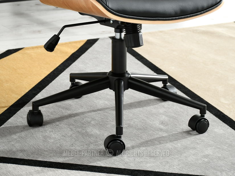 Křeslo Franc (dub černý + černá)