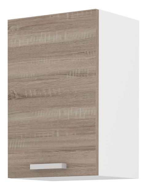 Horní kuchyňská skříňka Domton 40 G 60 (bílá + dub sonoma truflový)