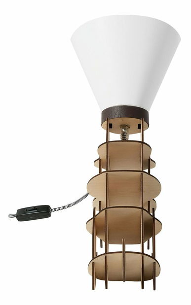 Stolní lampa Ixna (světle hnědá)