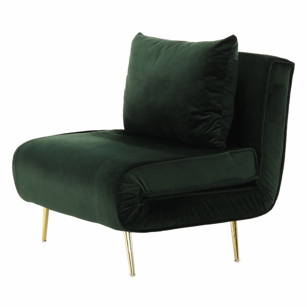 Rozkládací křeslo Milla (zelená)