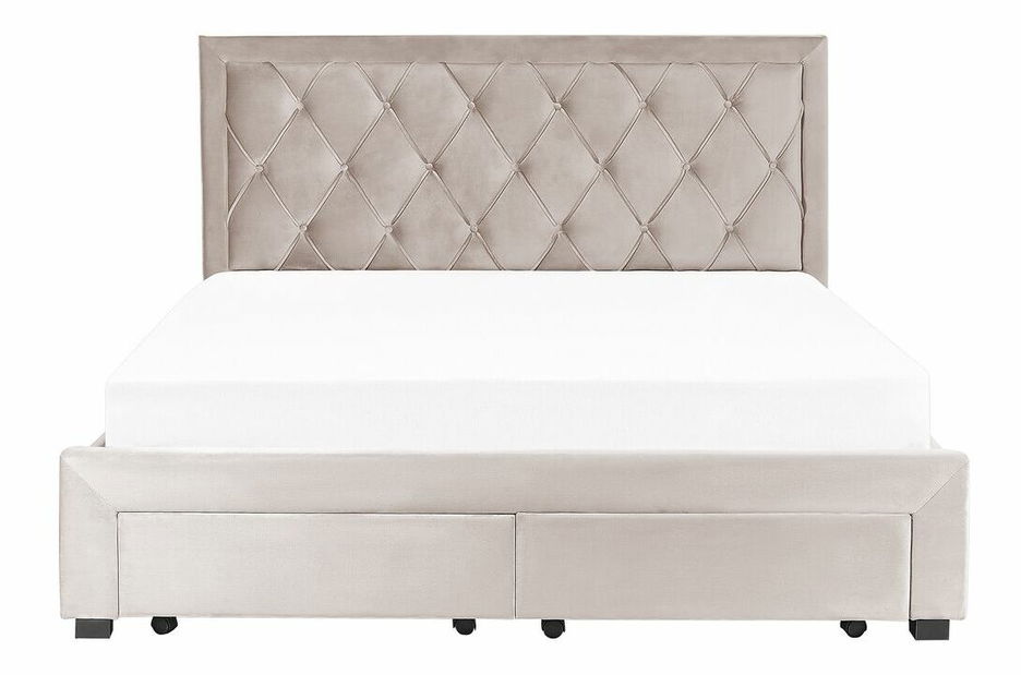 Manželská postel 180 cm Levi (béžová)