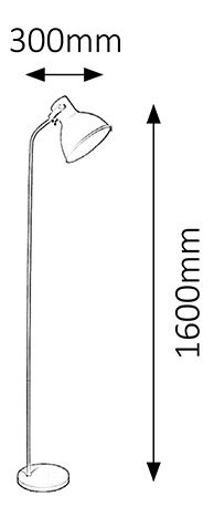 Stojanová lampa Derek 4328 (bílá)