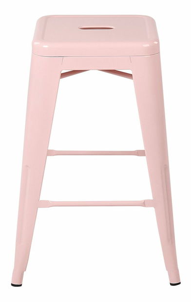 Set 2 ks barových židlí 60 cm Chloe (růžová)