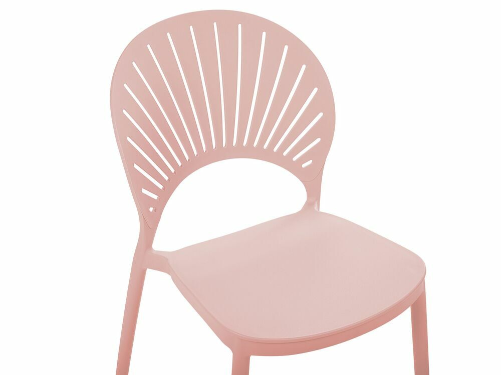Set 4 ks jídelních židlí Ostza (růžová)