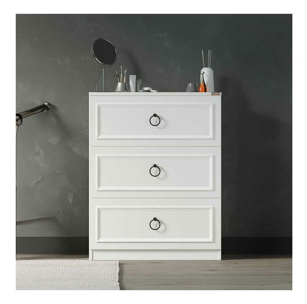 Komoda Nukela 3 (bílá)