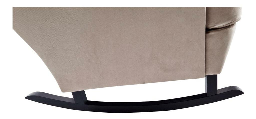 Houpací křeslo ušák Trasmitirle (béžová + černá)