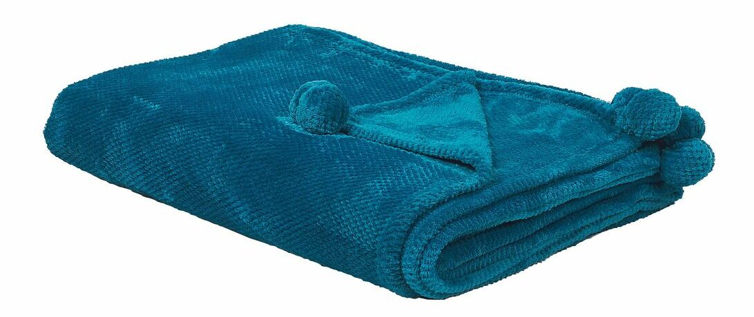 Deka 220x200 cm SALIER (polyester) (modrá)