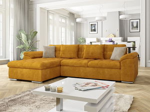 Rohová sedací souprava Dante (medová + béžová)