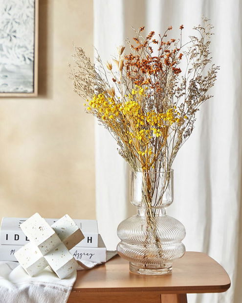 Kytice sušených květin Crimson (oranžová)