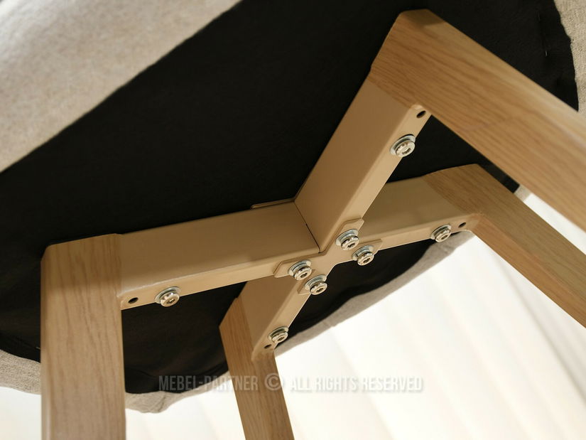 Jídelní židle Minero (béžová + dub)