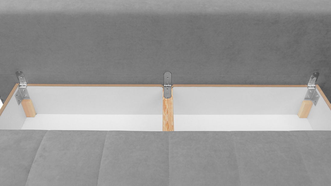 Rozkládací pohovka Arkadea (černá) (s úl. prostorem)