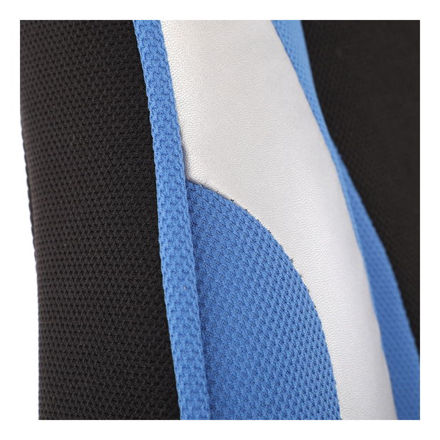 Kancelářské/herní křeslo Ynais-Y340-BLUE (modrá + černá + stříbrná)