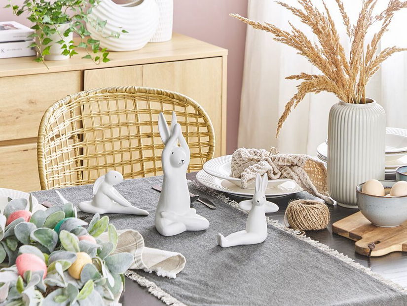 Dekorativní figurka 3 ks Brizy (bílá) *výprodej