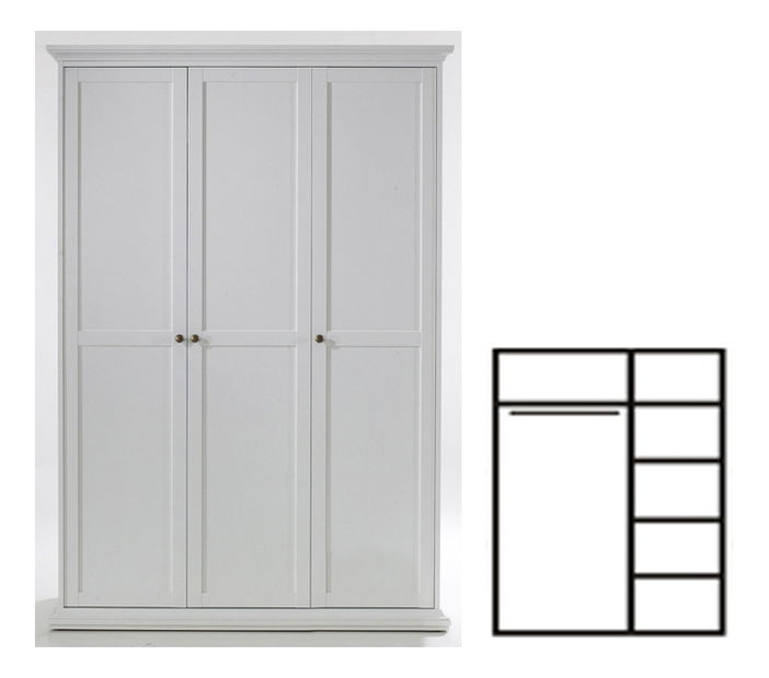 Šatní skříň Paris 75353