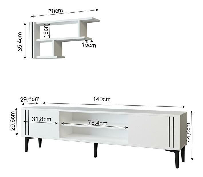 Obývací stěna Snowden set (bílá)