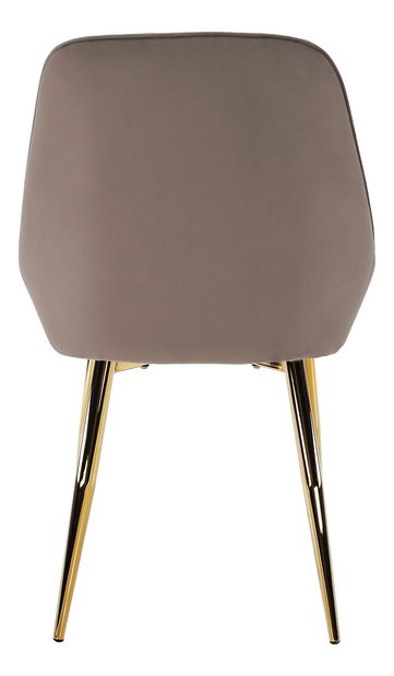 Jídelní židle Soddy (šedohnědá + zlatá)
