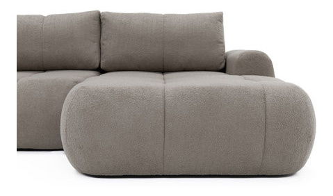 Rohová sedací souprava Zentono (tmavě šedá)