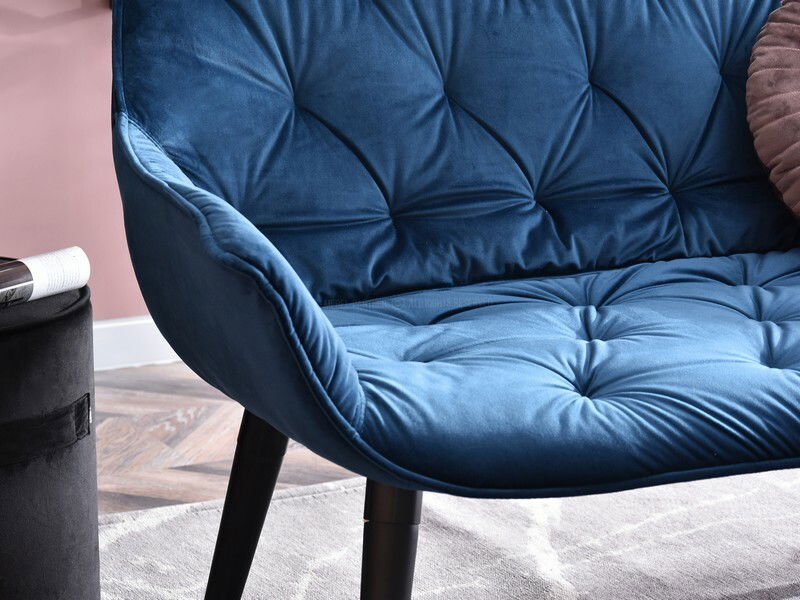 Pohovka Igor (námořická modrá + černá)