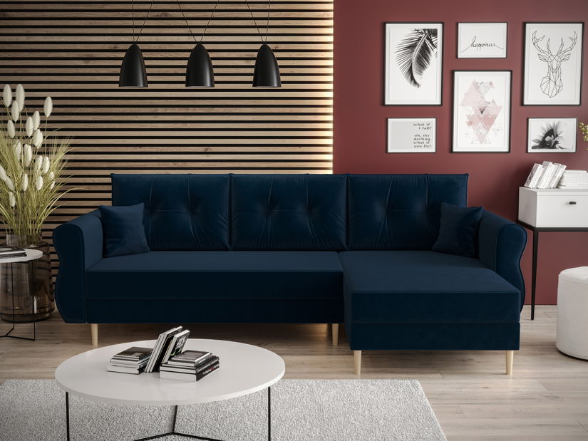 Rohová sedací souprava Arcane L (černá) (P)